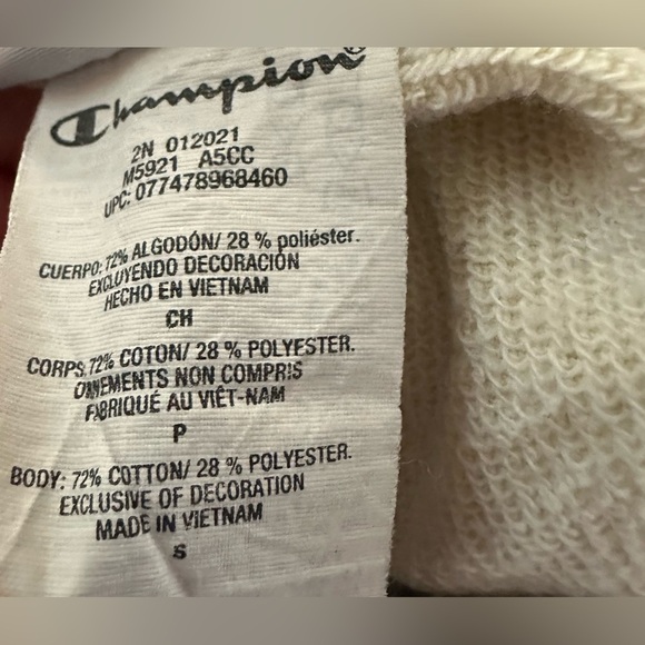 Champion Women’s Tie-Dye Fleece Shorts Small White Blue Yellow Drawstring - Picture 8 of 9